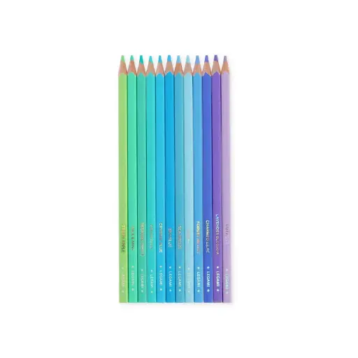[LE-5906] Set de 12 Crayons de couleur Ocean palette Legami