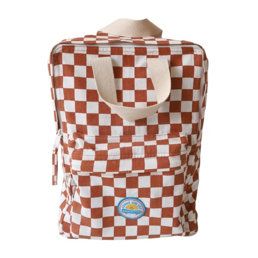 [LE-5716] Sac à dos Enfant Double poignées Damier Skate park