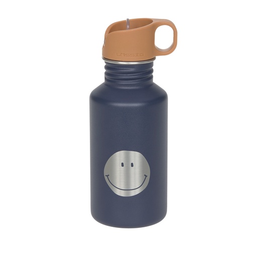 [LA-0370] Gourde inox Little Gang Smile bleu marine