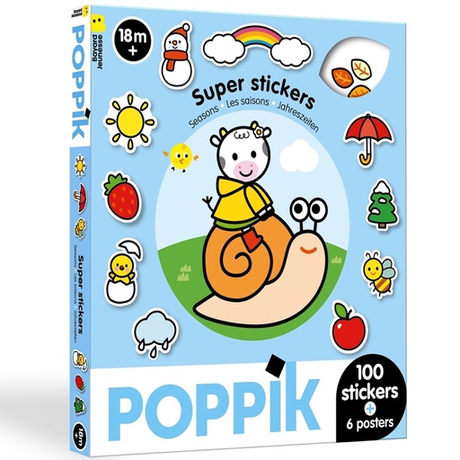 [PO-2689] Super Stickers Les Saisons Poppik 