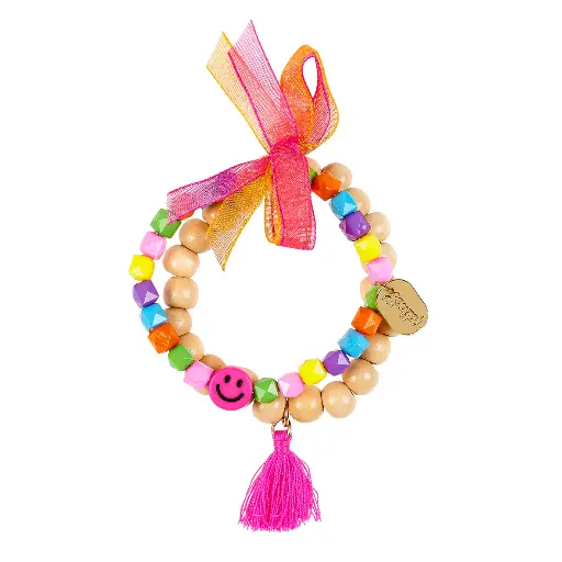 [SO-7799] Bracelet Gigi Smiley multicolore Souza