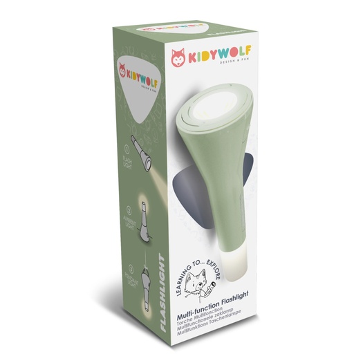 [KI-1665] Lampe de Poche 3 en 1 verte Kidywolf