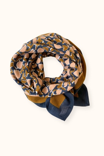 [AP-5588] Big Foulard Latika Tulipe Orage Apaches Collections