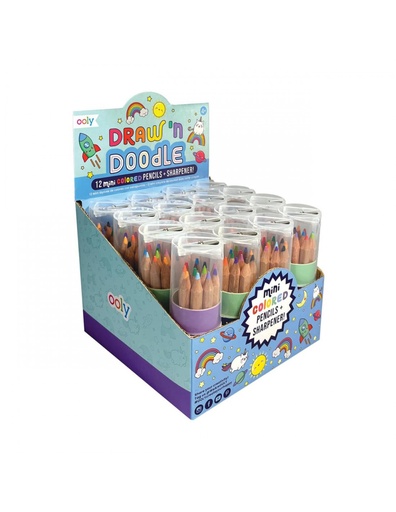 [OO-0850] Petite boîte de 12 crayons Licorne Ooly 