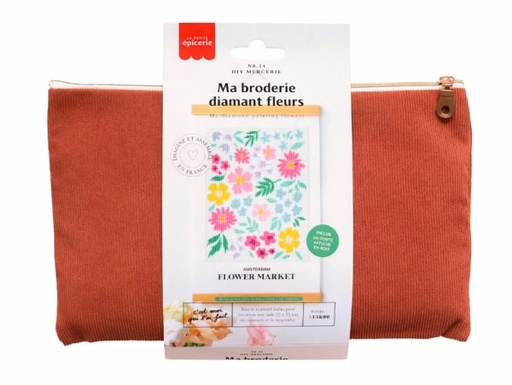 [PE-0805] Ma broderie Diamant Flower Market