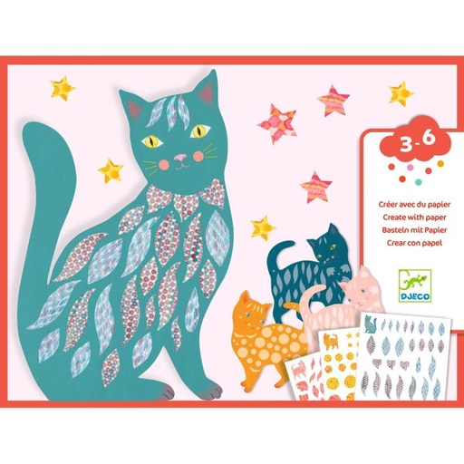 [DJ-0797] Créer avec du Papier Les Jolis Chats d'Elodie Djeco