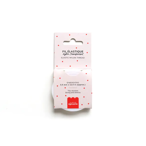 [LA-8581] Fil élastique en nylon transparent (5mm x 12,5m)