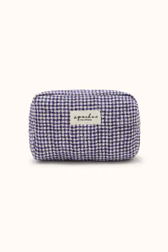 [AP-8054] Trousse de toilette Gaya Khadi Violet Apaches Collections