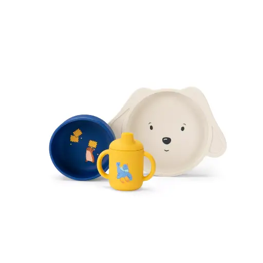 [MO-0573] Set vaisselle silicone Puce & Pilou