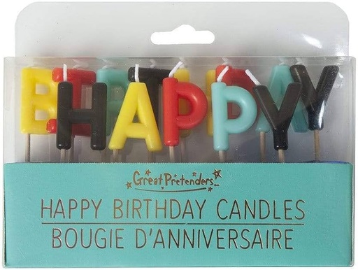 [GR-7077] Bougies Happy Birthday Multicolor 