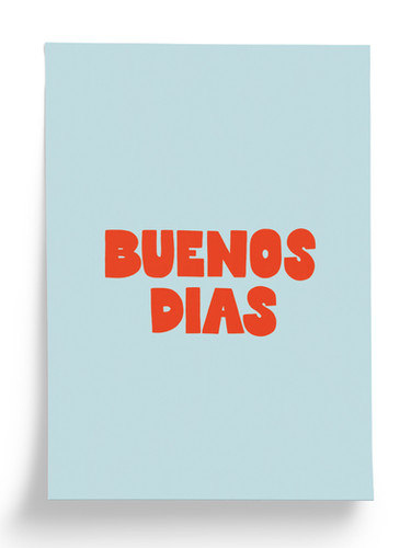 Affiche Buenos dias Taxi Brousse A4 