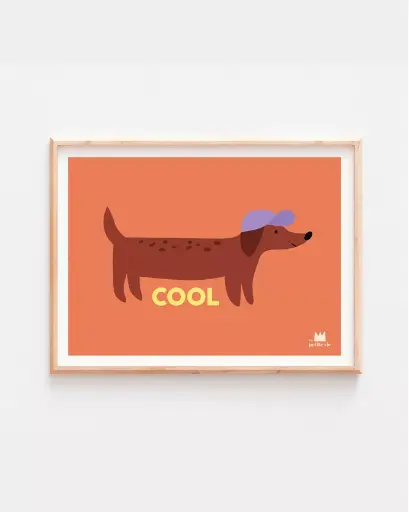 Affiche A3 Cool Chien Ma Petite vie