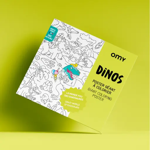 [OM-7205] Poster géant à colorier - Dino