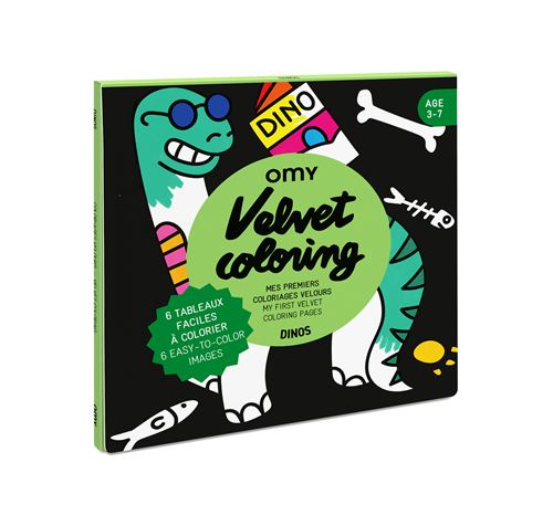 [OM-2619] Mes premiers coloriages velours - Dinos
