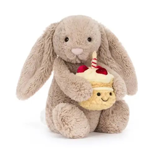 [JE-0215] Bashful Beige Bunny Birthday Jellycat 