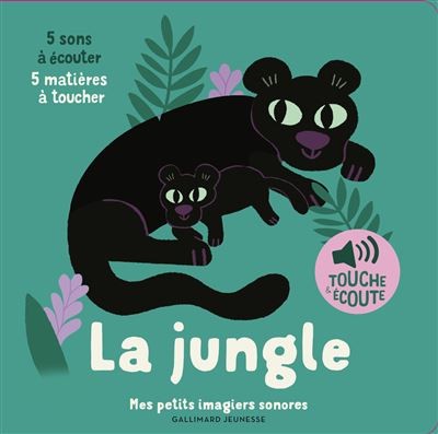 [GA-2298] La jungle Imagier sonore à toucher 