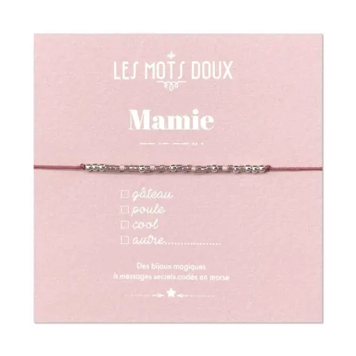 Bracelet Mamie Rose pâle Les Mots Doux