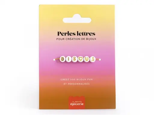 [PE-3891] Perles lettres Bisous