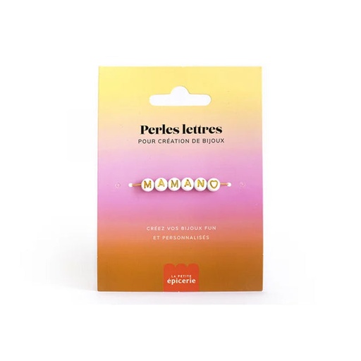 [PE-3907] Perles lettres Maman pour bracelet à personnaliser
