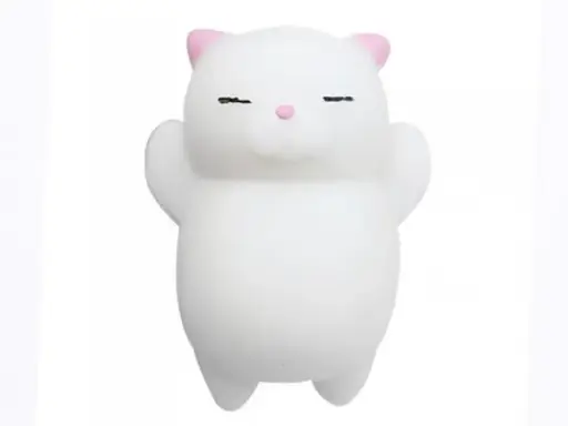 [PE-1417] Mini Squishy chat blanc antistress