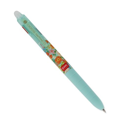 [LE-8092] Stylo à encre gel effaçable 3 couleurs Flowers Legami