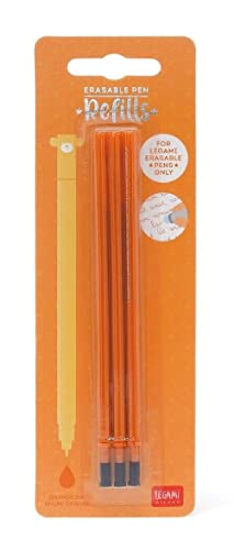[LE-2967] Set de 3 recharges pour stylo à encre gel effaçable Orange Legami 