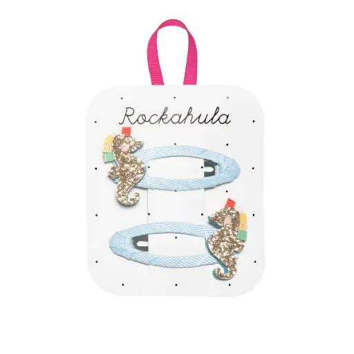 [RO-8340] Rainbow Seahorse Clips Rockahula