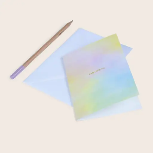 Carte Happy Birthday Brume Season Paper