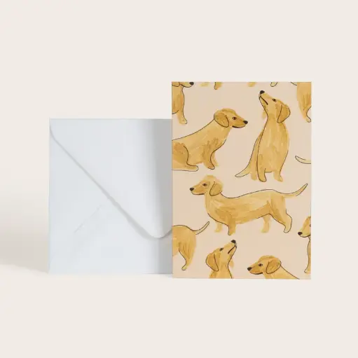 Carte Teckels Season Paper
