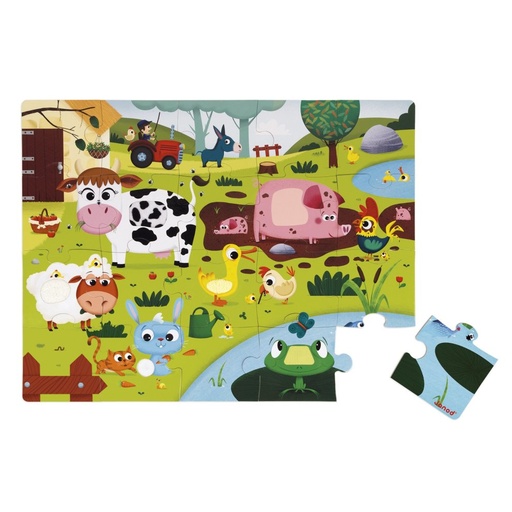 [JA-7729] Puzzle Tactile Animaux de la ferme