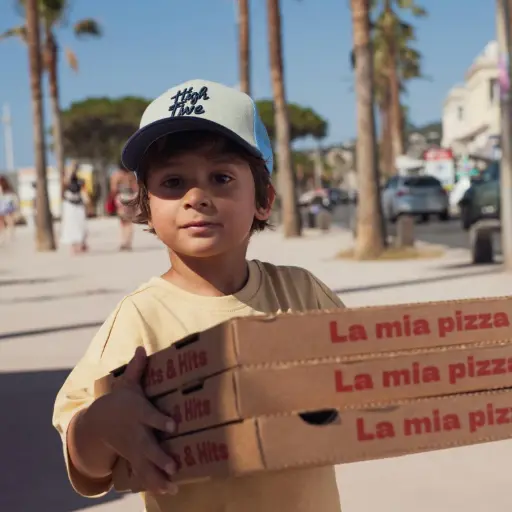 [CH-2151] Casquette High Five Bleue 7-12 ans Chamaye