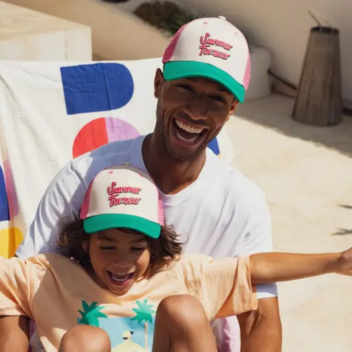 [CH-2243] Casquette Summer Forever Rose 7-12 ans Chamaye