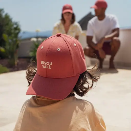 [CH-2403] Casquette Bisou Salé Terracotta 3-6 ans Chamaye