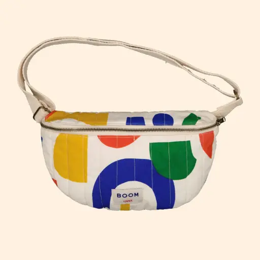 [CH-0126] Banane Matelassée Graphic Boom Enfant Chamaye