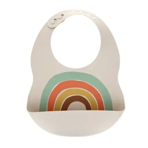 [LE-8094] Bavoir en silicone Rainbow