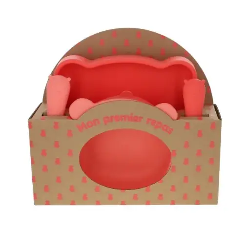 [LE-0092] Set Vaisselle silicone Pomme