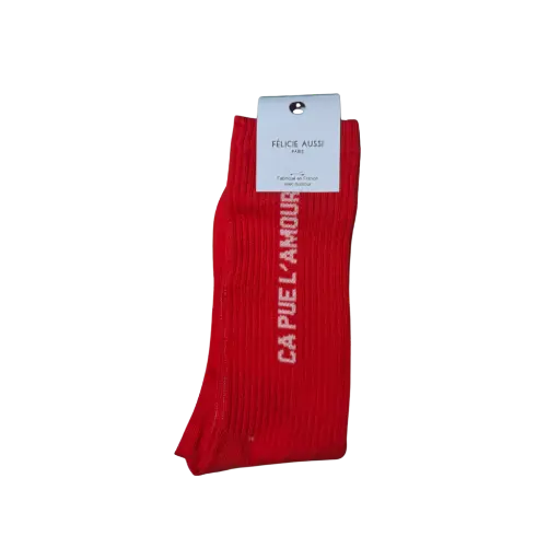[FE-7221] Chaussettes Ca pue l'amour T40-45 Felicie Aussi 