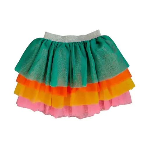 [PE-2028] Jupe tutu à volants multicolores