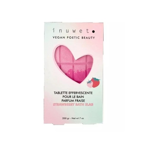[IN-6846] Tablette effervescente pour le bain Fraise Inuwet