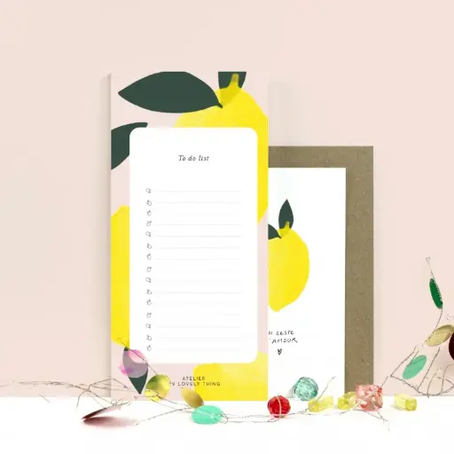 Bloc Notes Zeste de Citron My Lovely Thing