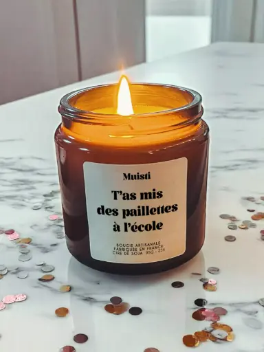 Bougie T'as mis des paillettes à l'école 