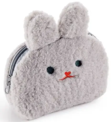 [AP-2934] Pochette Bouclette Lapin Gris