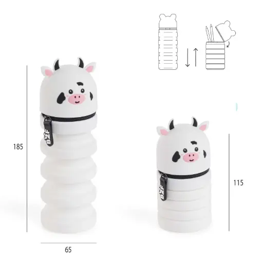 [AP-3495] Trousse Silicone Rétractable Vache