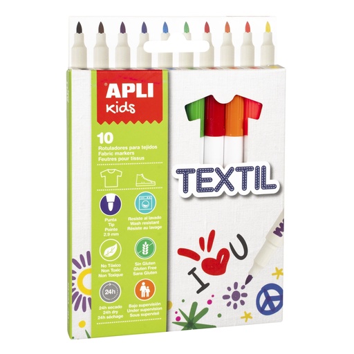 [AP-2207] 10 Feutres Textile