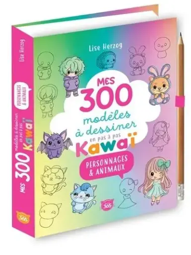 [36-6071] Mes 300 modèles à dessiner en pas à pas Kawaï