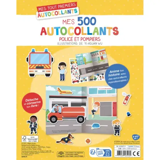 [AU-5530] Mes 500 autocollants Police et Pompiers