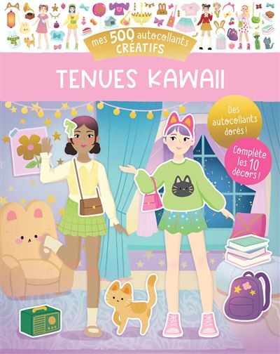 [AU-4718] Mes 500 autocollants créatifs Tenues Kawaii