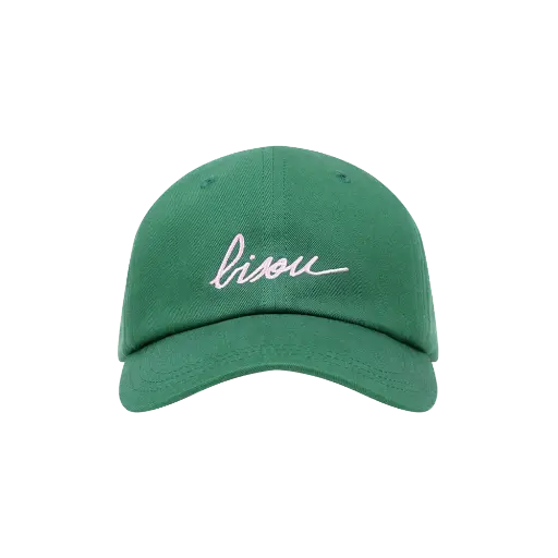 [MA-7301] Casquette vert foncé Bisou brodé