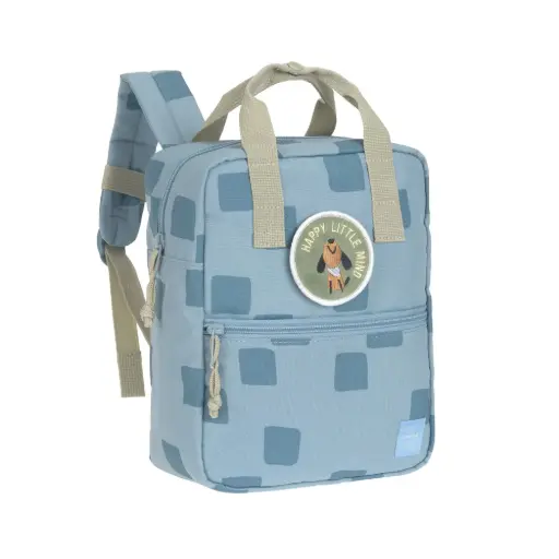 [LA-3301] Mini Sac à dos carré Pattern Party bleu