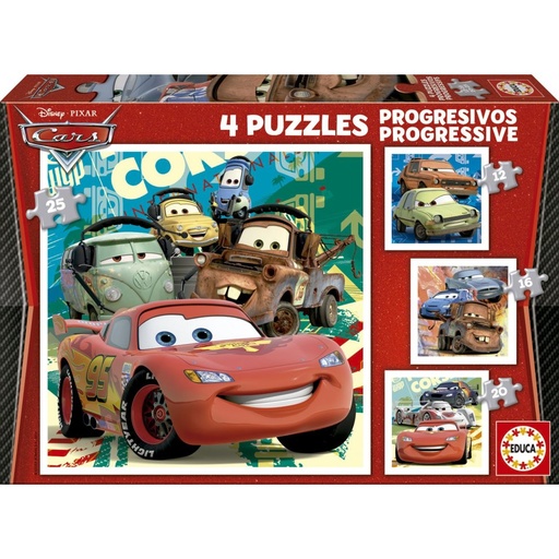 [ED-9427] Educa Borras Progressive Puzzle Cars 2